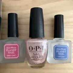 【新品】O.P.I ネイルラッカー、KOSÉ リムーバー、トップ&ベースコート