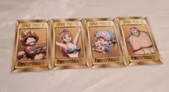 ONE PIECE Favorites!! カード 4枚セット ルフィー ナミ