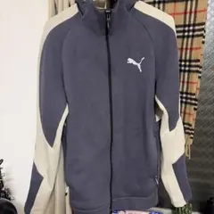 Puma グレー ジップアップジャージ　トラック