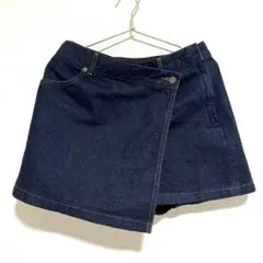 ⭐︎美品⭐︎GU ジーユー デニム スカート ラップスコート キュロット ショート丈