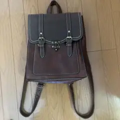 レザー ブラウン バックパック