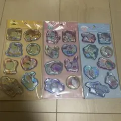 【3つセット】サンリオ　ウォーターシール　キティ　ポムポムプリン　シナモン