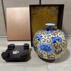Leeum 彫三島 双魚文 扁壺 粉青沙器 レプリカ 工芸 韓国 サムスン美術館 Leeum 彫三島 双魚文 扁壺 粉青沙器 レプリカ 工芸 韓国 サムスン
