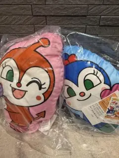 【美品】それいけ！アンパンマン コキンちゃん　ドキンちゃん ダイカットクッション