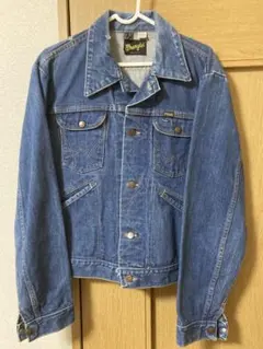 70s Wrangler デニムジャケット サイズ42 USA製 黒タグのサムネイル