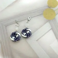 ☆和イヤリング(15)☆クラフトバンド☆夏☆ピアス変更OK