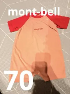 mont-bell ロンパース サイズ70 赤/オレンジ　aori様のサムネイル