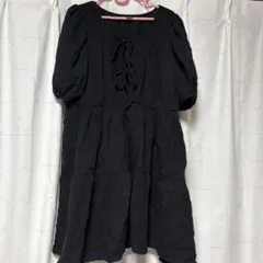 SHEINブラック 半袖 チュニック