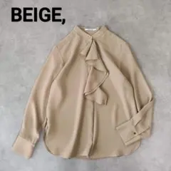 美品✨️BEIGE, ベイジ STOW ボウタイ ブラウス ネイビー M - メルカリ