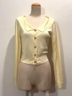 titty&Co. イエロー ニットカーディガンのサムネイル