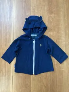 ファミリア　パーカー　80cm ネイビー　フード付　カーディガン