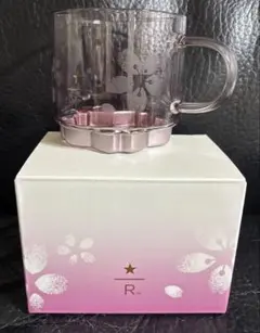 スターバックスリザーブ　ハンドルグラスマグピンクボトム　サクラ2026 ２個あり