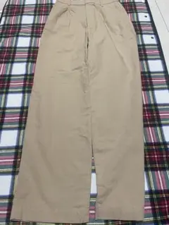 ベージュ コットン混紡 チノパン