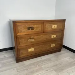 美品□IDC□府中家具□バーリオ□チェスト□5段□整理箪笥