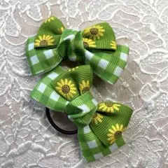 ひまわりデザイン ヘアゴム