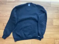 80s usa製　RUSSELL ATHLETIC ブラック トレーナー　V