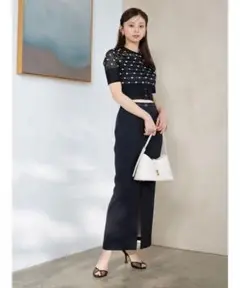 SNIDEL Sustainableストレートナロースカート