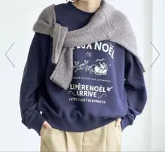 さくら様専用 ROPE' PICNIC サンタ　長袖スウェット ネイビーのサムネイル