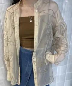 AMERI MEDI DAY DREAM SHEER SHIRTのサムネイル