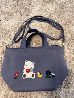 ファミリア　familiar ポシェット　 廃盤　デニム　ショルダーバッグ