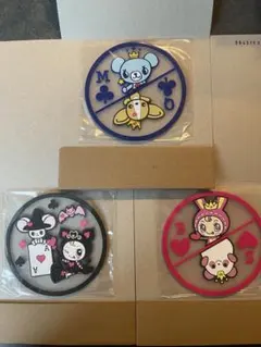 ナルミヤキャラクターズ　クリアラバーコースター　ガチャ　3点セット