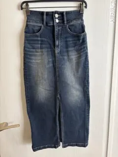 AZUL by moussy ダークブルー タイトスカート S
