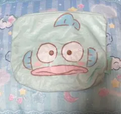 サンリオ ガチャガチャ ふわふわFACE台形ポーチ ハンギョドン