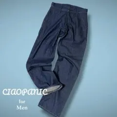 美品 チャオパニック ユニオンメイド ワイドデニム ジーンズ 濃紺 28×31