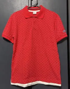 チャンピオン Champion ポロシャツ Mサイズ 赤 レッド