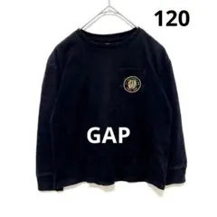 ✨レアデザイン✨ GAP キッズ 長袖 Tシャツ 黒 S 120cm
