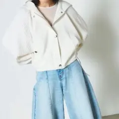 GRACE CONTINENTAL ニットコンビパーカーのサムネイル