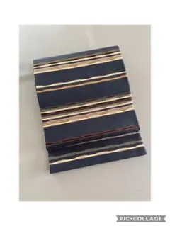 正絹 吉野間道 九寸名古屋帯 墨黒地×漆黒 美品 楽天市場】≪15%OFF/スーパーSALE≫塩瀬名古屋帯 一富司 仕立て