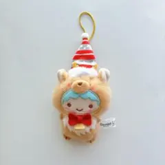 산리오 リトルツインスターズ キキ クリスマス 2024 マスコットブローチ