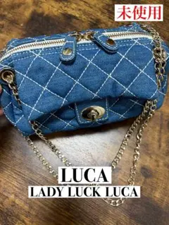 ☆LADY LUCK LUCA デニム キルティング チェーンバッグのサムネイル