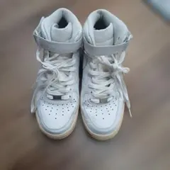 Nike Air Force 1 ホワイト ハイカット　25