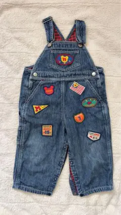 ミキハウス デニム オーバーオール 90cm