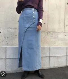 新品 &g'aime デニム ロング スカートのサムネイル