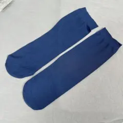 【24.5cm】靴下 メンズ ネイビー ソックス 透け感 吸汗 通気性