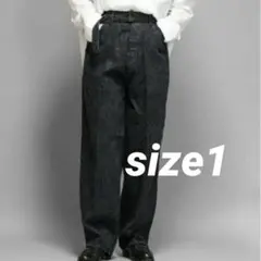 COMOLI ベルテッドパンツ Black / Ecru サイズ2 - メルカリ