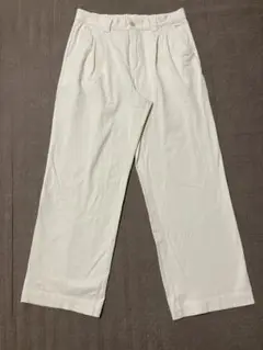 ストレッチチノ　タックワイドパンツ⭐︎無印良品⭐︎MUJI XL