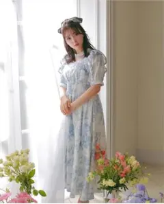 evelyn 花柄チョーカーOP