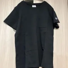 Champion ブラックTシャツ 胸ポケットあり