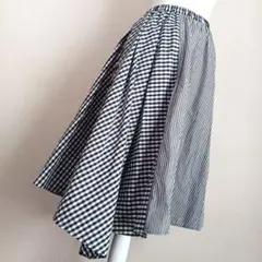 MARECHAL TERRE ギンガムチェック フレアスカート 2サイズ M相当のサムネイル