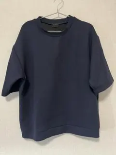 【ほぼ未使用】green label relaxing ネイビー厚手Tシャツ M