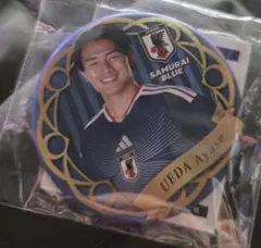 サッカー日本代表 上田綺世 新ユニフォーム 缶バッジ