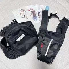 kerätä ケラッタ ヒップシート 抱っこ紐 ブラック メッシュ 2WAYのサムネイル