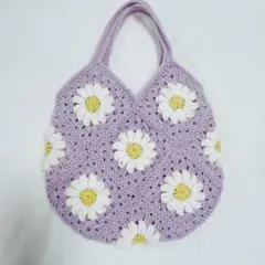 お値下げしました‼︎モチーフ編みバッグ