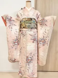 振袖 金彩 本振袖 牡丹柄 ピンク 成人式 - メルカリ