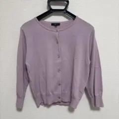 DHC 長袖カーディガン パープル M