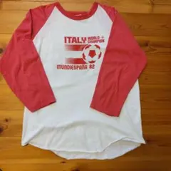 80s当時物 サッカー ワールドカップ 1982 ビンテージ ロンT アメリカ製